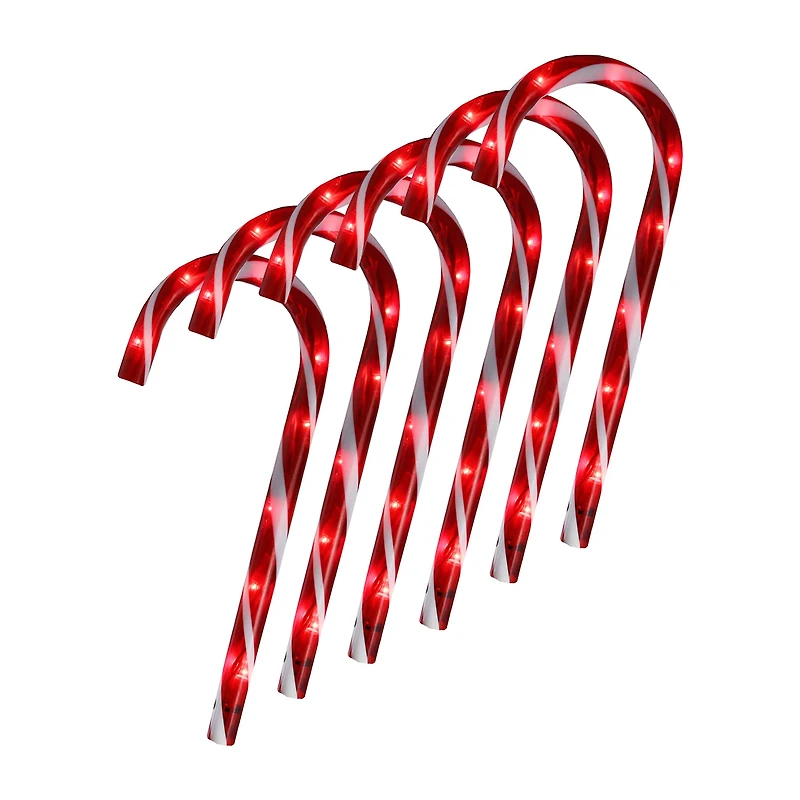 Northlight Candy Cane Pathway Markers Christmas Yard Art