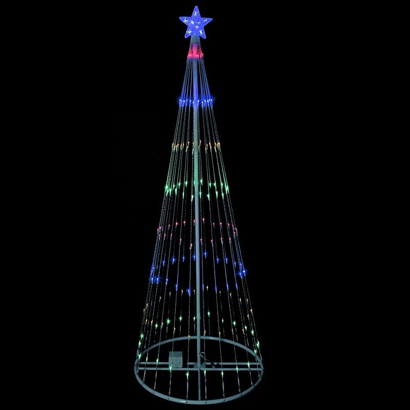 Northlight 12ft Led Tree Show Cone Christmas Yard Art