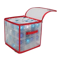 Northlight Transparent Zip Up Single Compartment Ornament Storage