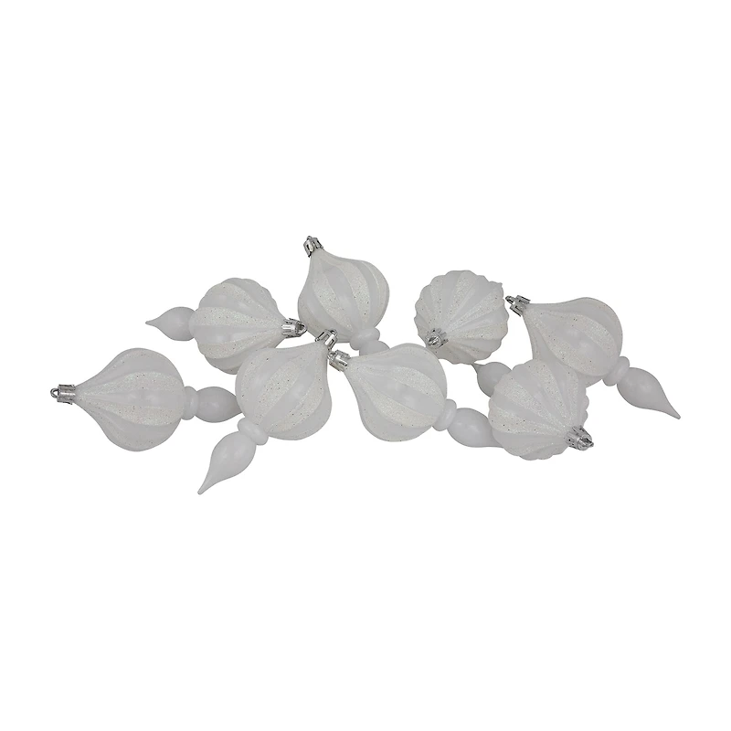 Northlight 4.75in Finial 8-pc Christmas Ornament