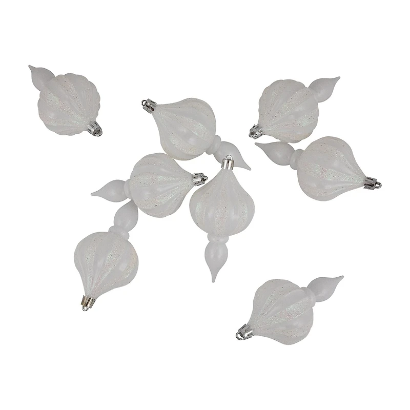 Northlight 4.75in Finial 8-pc Christmas Ornament