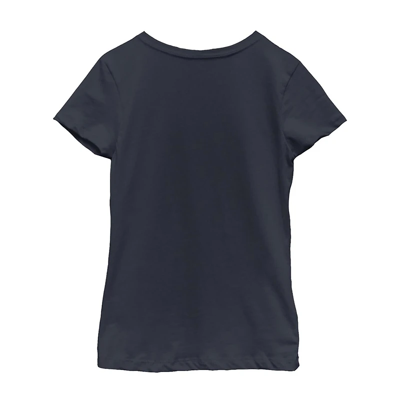Little & Big Kid Girls Crew Neck Short Sleeve Inside Out T-Shirt