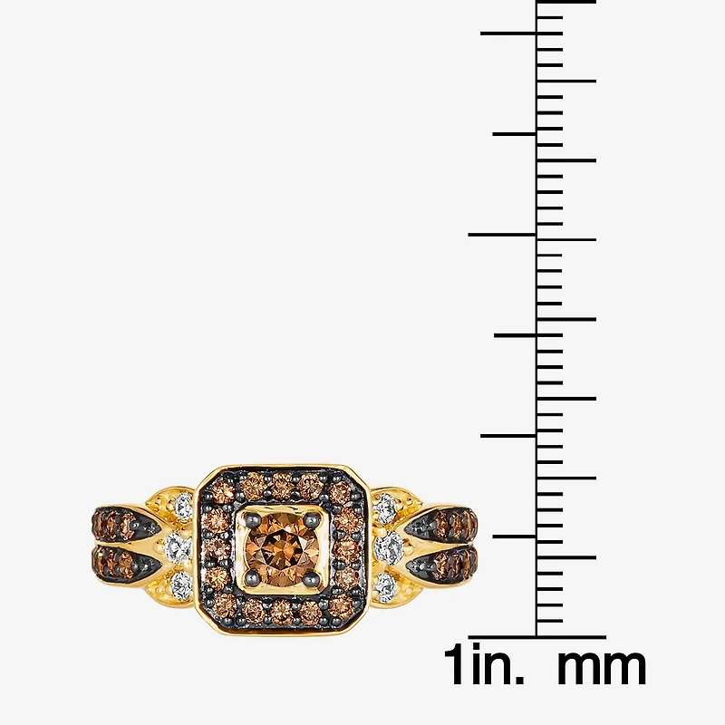 Le Vian® Ring featuring 5/8 CT. Chocolate Diamonds® 1/8 Nude Diamonds™ set 14K Vanilla, Honey or Strawberry Gold™