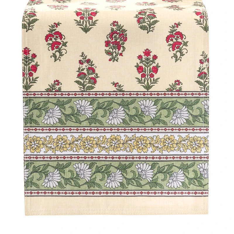 Elrene Home Fashions Nomad Harvest Block Print Table Runner