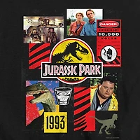 Dinosaur Velociraptor Collage Little & Big Kid Boys Crew Neck Short Sleeve Regular Fit Jurassic World Graphic T-Shirt