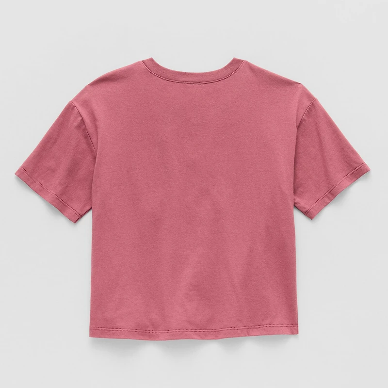 Self Esteem Big Kid Girls Round Neck Short Sleeve T-Shirt