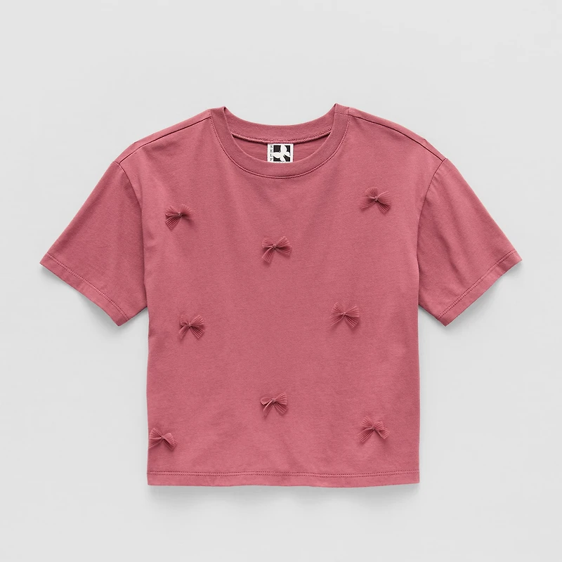 Self Esteem Big Kid Girls Round Neck Short Sleeve T-Shirt