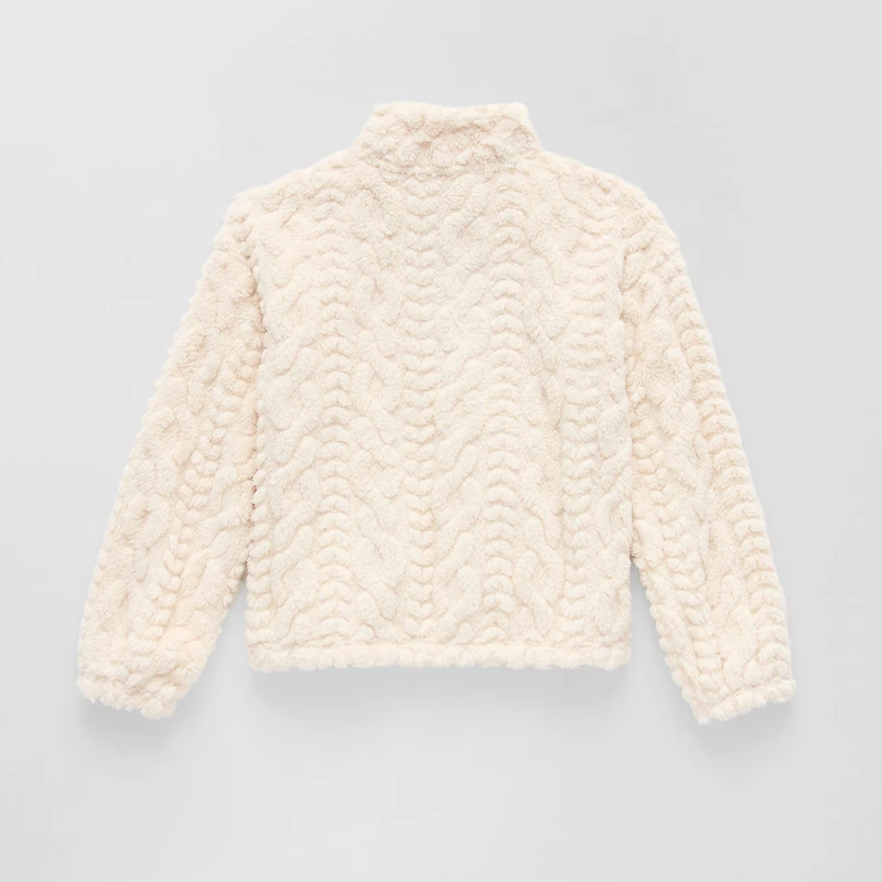 Thereabouts Fleece Little & Big Kid Girls Mock Neck Long Sleeve Fleece Casual Quarter-Zip Pullover