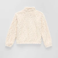 Thereabouts Fleece Little & Big Kid Girls Mock Neck Long Sleeve Fleece Casual Quarter-Zip Pullover