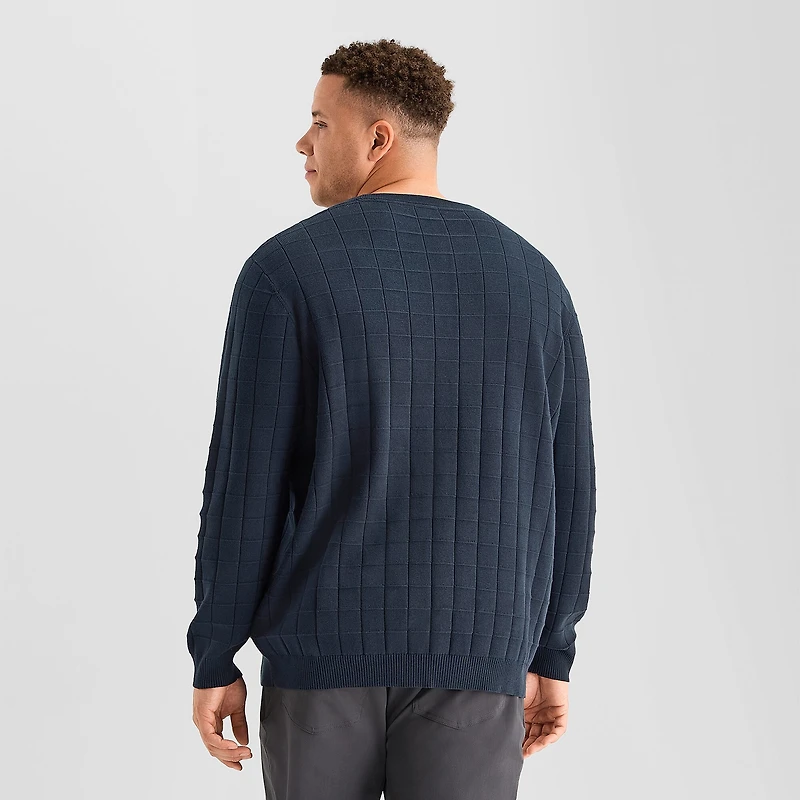 Stylus Big and Tall Mens Crew Neck Long Sleeve Pullover Sweater