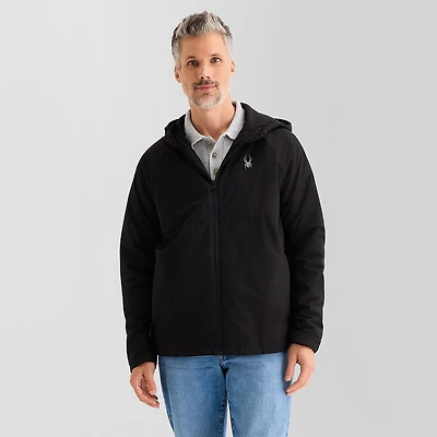Spyder Mens Hooded Midweight Utility Jacket