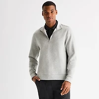 Stylus Mens High Neck Long Sleeve Quarter-Zip Pullover