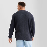 Arizona Big and Tall Mens Crew Neck Long Sleeve Pullover Sweater