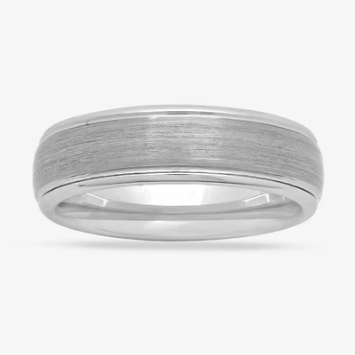 Mens 6mm Tungsten Comfort-Fit Ring