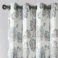 Max Blackout Prescott Print Grommet Top 100% Single Curtain Panel