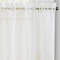 Regal Home Voile Solid 2-pc. Rod Pocket Window Tier