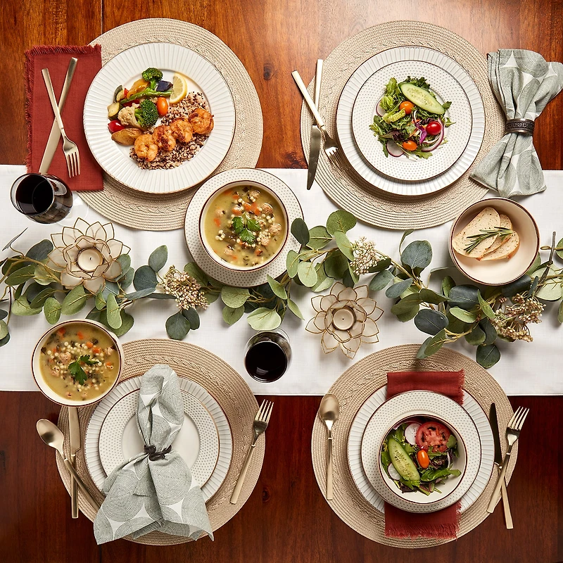 Gallery Monroe 12-pc. Stoneware Dinnerware Set