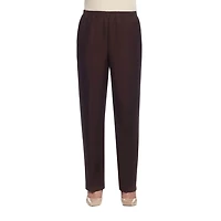 Alfred Dunner Classics Womens Straight Mid Rise Pull-On Pant