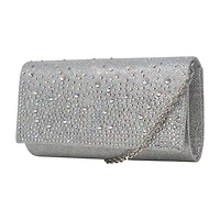 Gunne Sax by Jessica McClintock Chloe Scattered Stones Clutch Beaded Evening Bag
