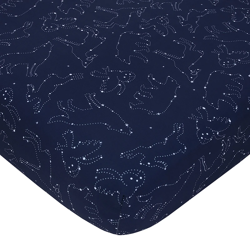 Nojo Super Soft Animal Constellation Crib Sheet