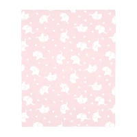Nojo Pink Elephant Mini Crib Sheet