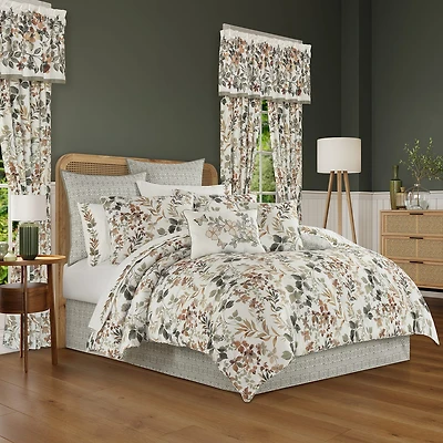 Royal Court Evergreen 4-pc. Floral Midweight Comforter Set