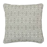 Royal Court Evergreen Square Throw Pillow