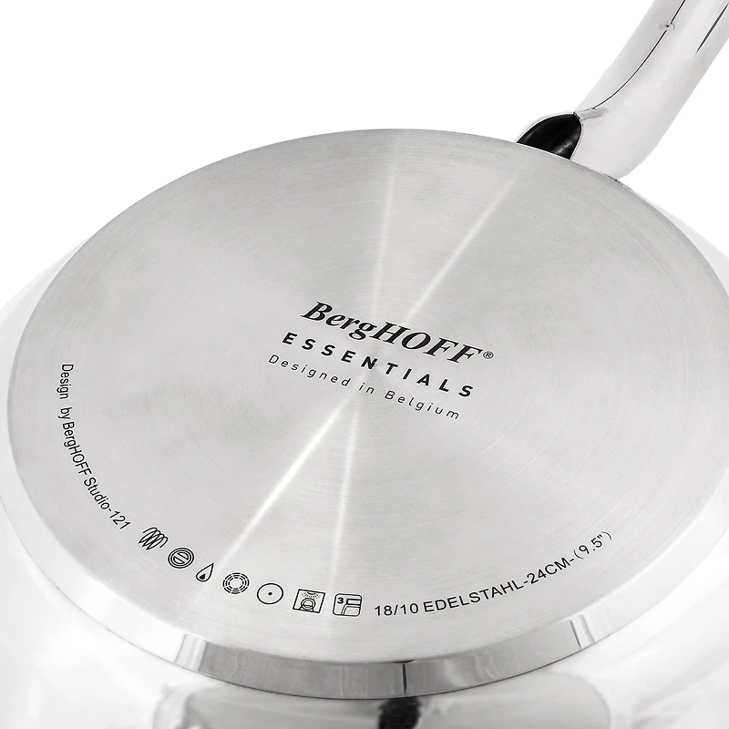 BergHOFF Belly 18/10 Stainless Steel 9.5" Frying Pan