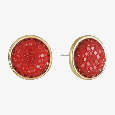 Mixit Gold Tone 12mm Stud Earrings