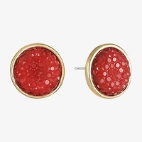 Mixit Gold Tone 12mm Stud Earrings