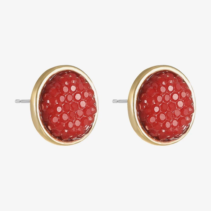 Mixit Gold Tone 12mm Stud Earrings