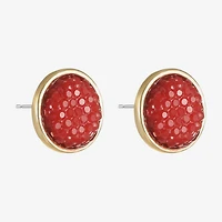 Mixit Gold Tone 12mm Stud Earrings