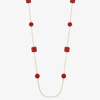 Mixit Gold Tone Womens Inch Strand Necklace