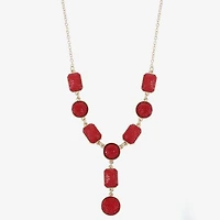 Mixit Gold Tone Womens 17 Inch Y Necklace
