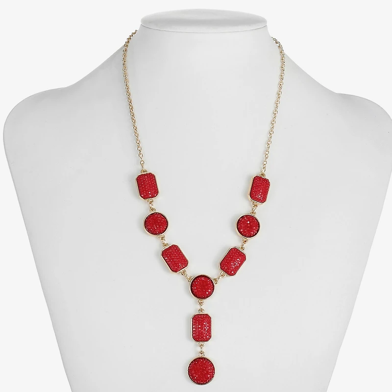 Mixit Gold Tone Womens 17 Inch Y Necklace