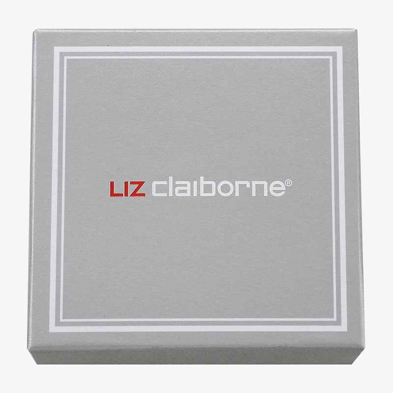 Liz Claiborne Gold Tone Toggle Collar Necklace & Stud Earring Womens Simulated Pearl 2-pc. Jewelry Set