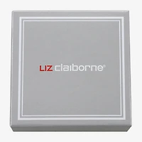Liz Claiborne Gold Tone Toggle Collar Necklace & Stud Earring Womens Simulated Pearl 2-pc. Jewelry Set