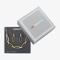 Liz Claiborne Collar Necklace & Drop Earring Womens Glass 2-pc. Jewelry Set