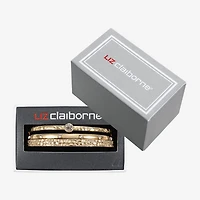 Liz Claiborne Textured Bangle Womens 3-pc. Glass Bracelet Set