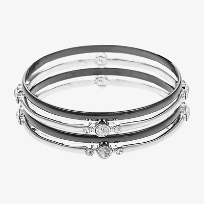 Liz Claiborne Bangle Womens 4-pc. Glass Bracelet Set
