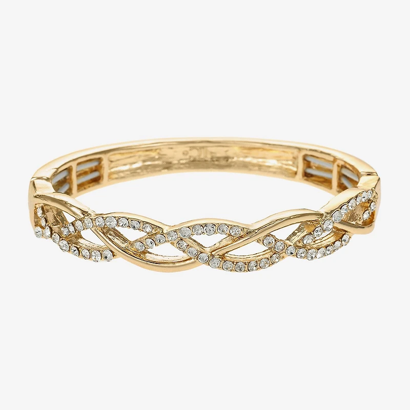 Liz Claiborne Interlaced Stretch Womens Glass Stretch Bracelet
