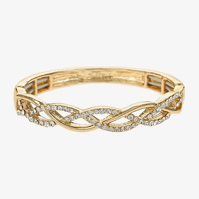 Liz Claiborne Interlaced Stretch Womens Glass Stretch Bracelet