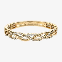 Liz Claiborne Interlaced Stretch Womens Glass Stretch Bracelet