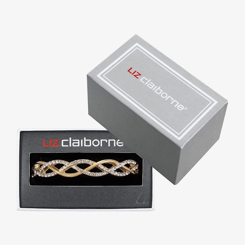 Liz Claiborne Interlaced Stretch Womens Glass Stretch Bracelet