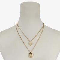 Liz Claiborne Layered Womens 18 Inch Strand Necklace