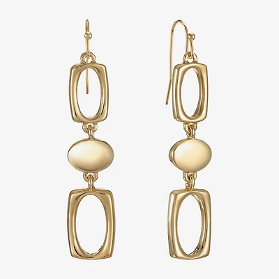 Liz Claiborne Womens Oval Drop Earrings