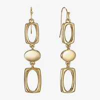 Liz Claiborne Womens Oval Drop Earrings