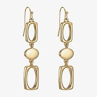 Liz Claiborne Womens Oval Drop Earrings