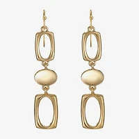 Liz Claiborne Womens Oval Drop Earrings