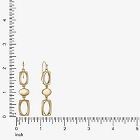 Liz Claiborne Womens Oval Drop Earrings